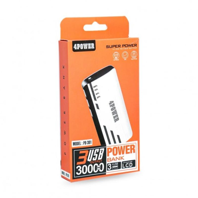 4Power Power Bank PB-301 USB 3/30000mAh