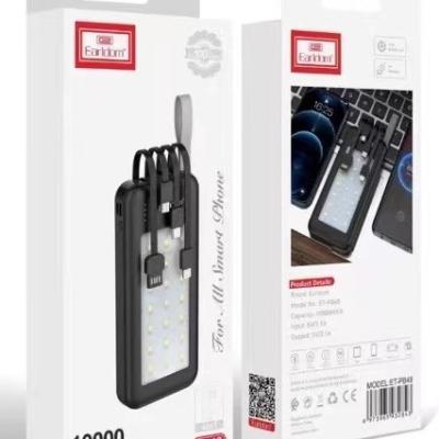 Safety Efficiency Power Bank USB 3 - 20000mAh - Portable charger - fast charging led lighting